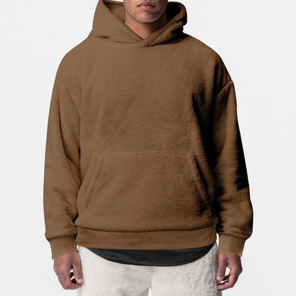 Herren Fleece-Hoodie Weich Warm Kuschelig