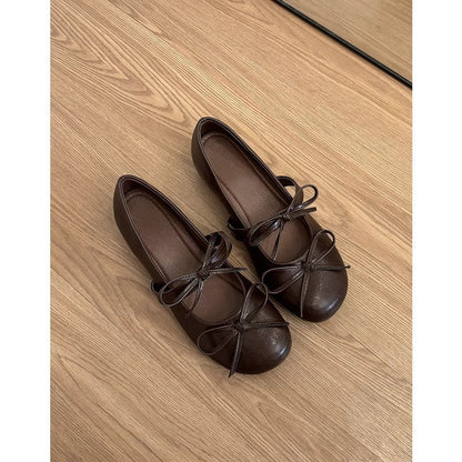 Damen Ballerinas Elegante Schleifen Design Spitze