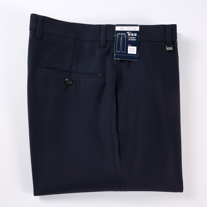 Herren Anzughose Elegant Slim Fit Strukturdesign