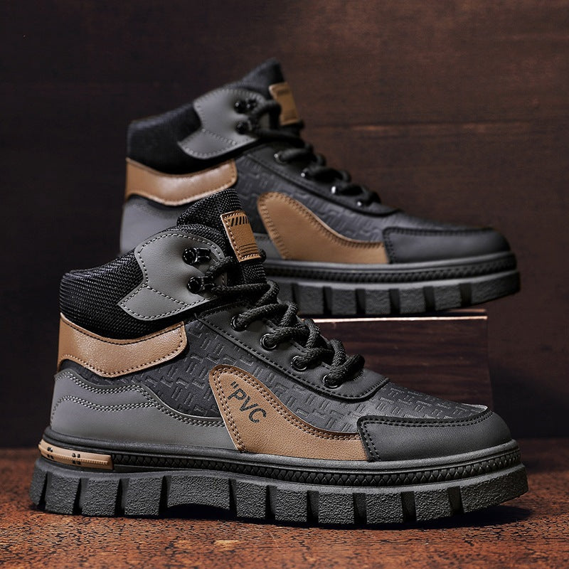 Damen Sportboots High-Top Stiefel Mode Schwarz - BerlinGlamour