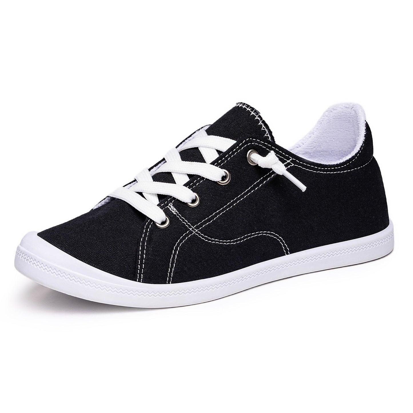 Damen Sneaker Bequem Canvas Atmungsaktiv