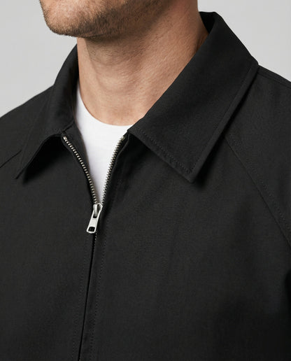 Herren Baseballjacke Grau Schwarz Übergangsjacke Vintage Style