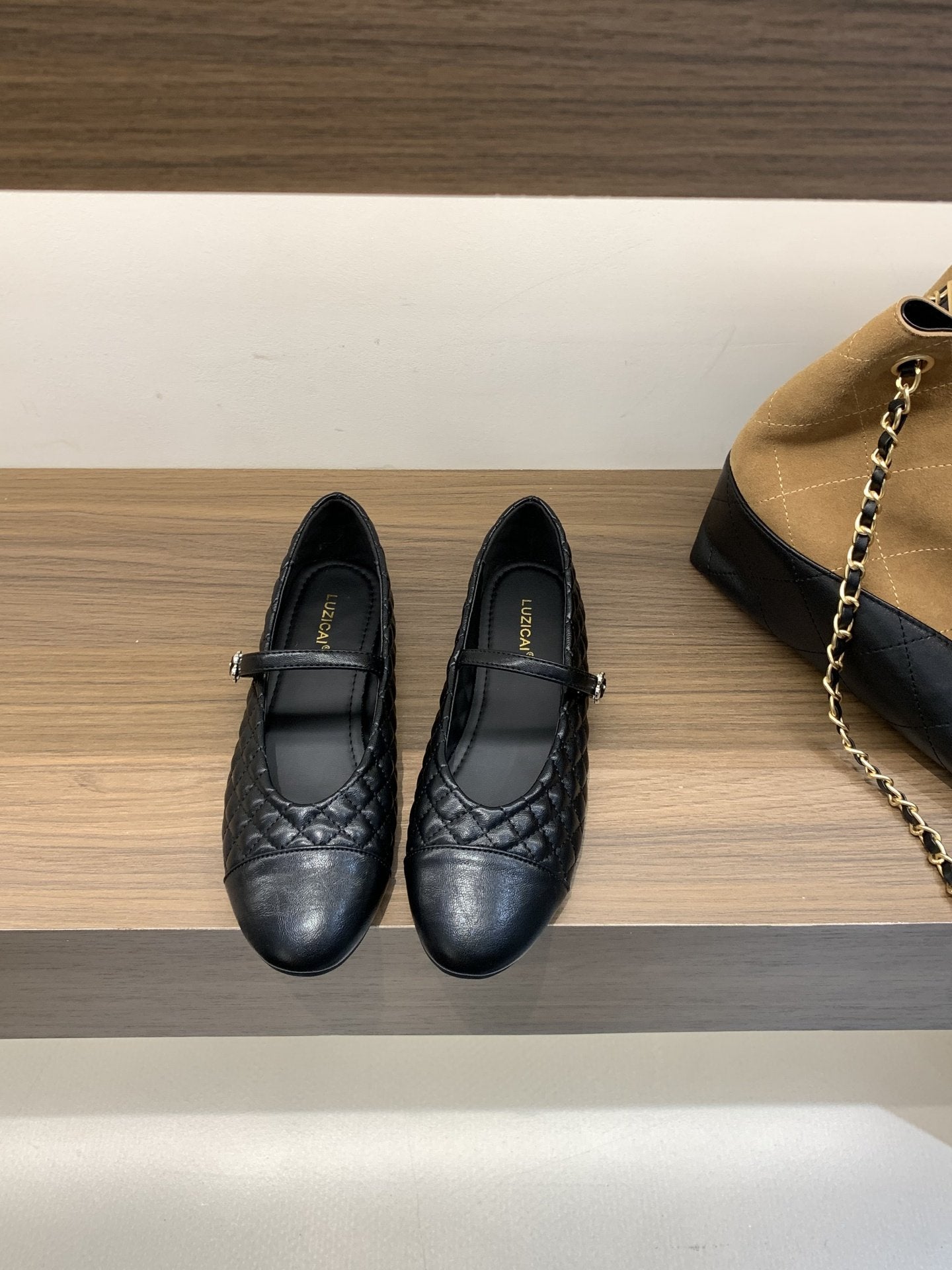 Damen Ballerinas Elegante Mary Jane Schuhe Mit Riemchen Komfortabel