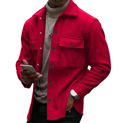 Herren Überziehjacke Modern mit Taschen Wasserdicht