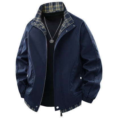 Herren Übergangsjacke Robust Karomuster Modern