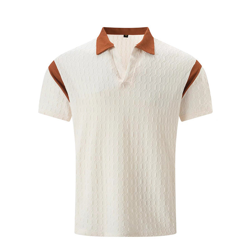 Herren Poloshirt Kurzarm Sportlich Strukturiert