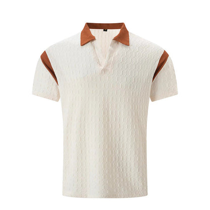 Herren Poloshirt Kurzarm Sportlich Strukturiert
