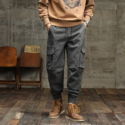 Herren Cargo-Hose Robust Multifunktional Taschen Baumwolle