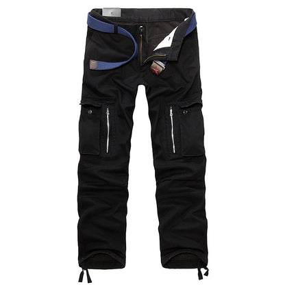 Herren Cargo-Hose Bequem Vielseitig Reißverschluss-Taschen