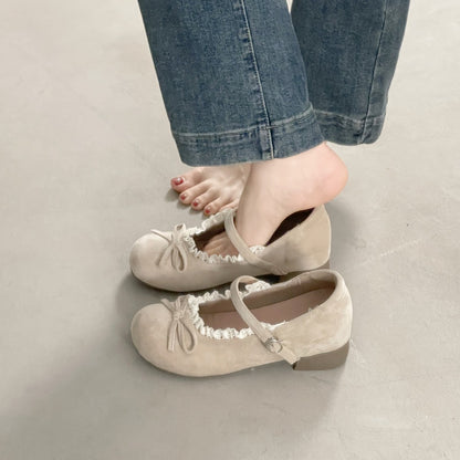 Damen Ballerinas Elegante Rüschen Sneaker Schuhe Bequem - BerlinGlamour