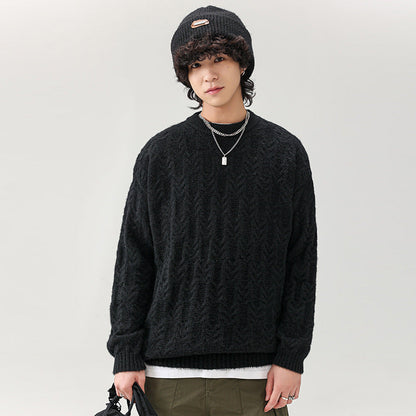 Herren Pullover Grobstrick Klassisch Modern