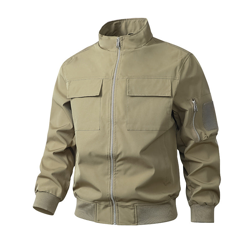 Herren Outdoor Jacke Winddicht Mit Taschen Funktionell - BerlinGlamour
