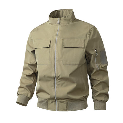 Herren Outdoor Jacke Winddicht Mit Taschen Funktionell - BerlinGlamour