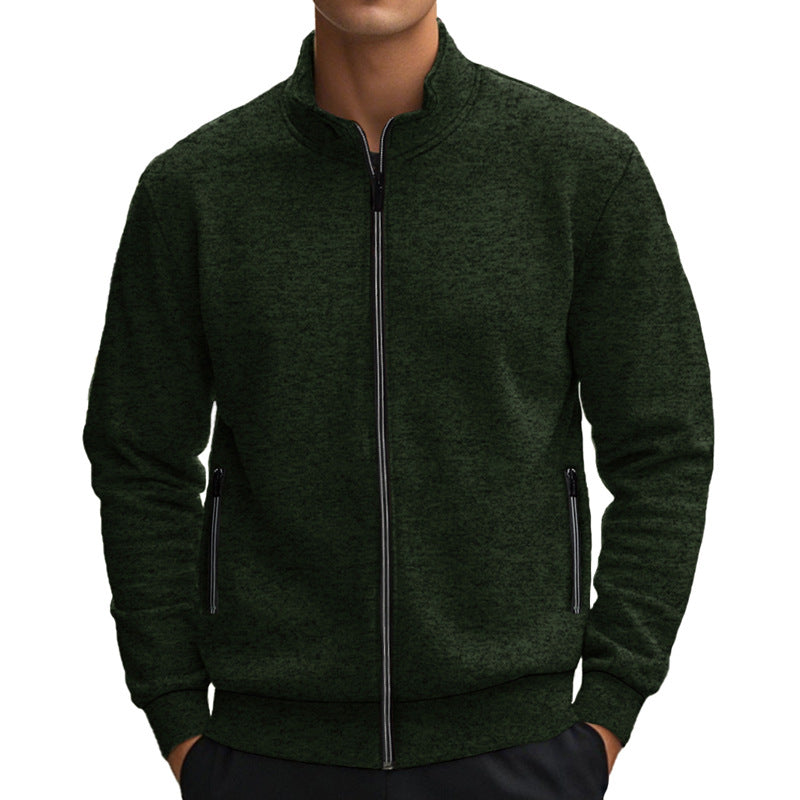 Ich helfe Ihnen gerne dabei! Der neue Titel könnte wie folgt lauten: Stilvolle Freizeitjacke mit hohen Kragen und reflektierenden Reißverschlussdetails 

Wenn Sie einen bestimm