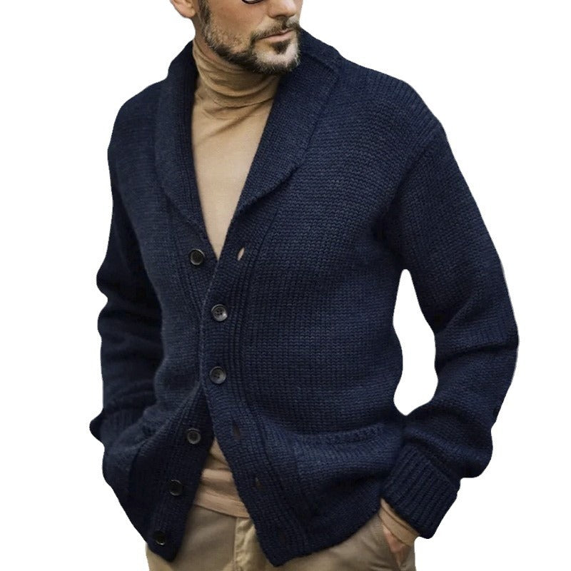 Herren Strickcardigan Weich Kuschelig Winter
