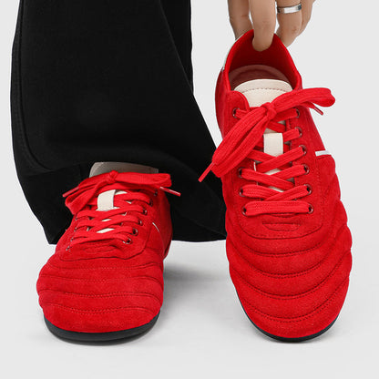 Damen Sneaker Veloursleder Bequem Komfortschuhe Heidi Style