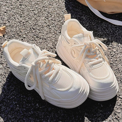 Damen Sneaker Komfortabel Voluminös mit Dämpfung