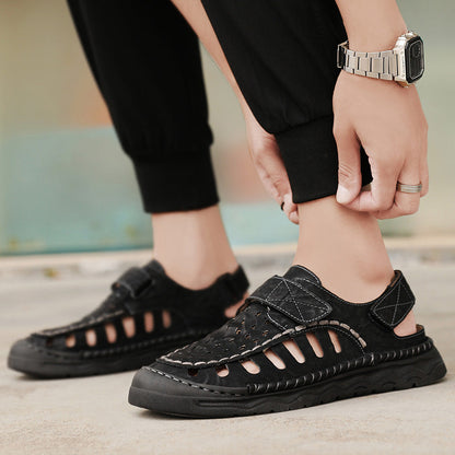 Damen Sandalen Atmungsaktiv Klettverschluss Rutschfest