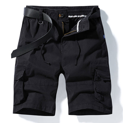 Herren Cargoshorts Elastisch Vieltaschig Freizeitshorts