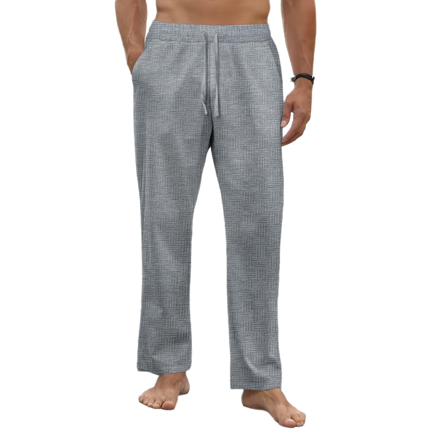 Bequeme Herrenhose Elastisch Mit Modernen Mustern