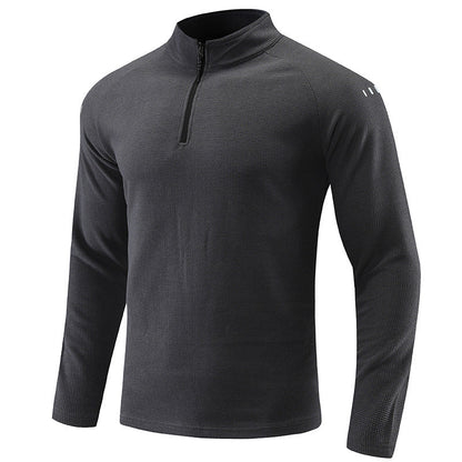 Herren Sportpullover Kurz Reißverschluss Funktionsfaser