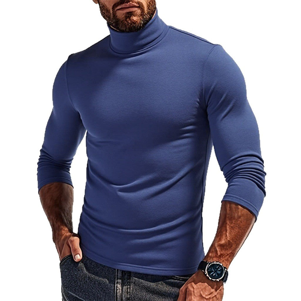 Herren Rollkragenpullover Elastisch Stretch Modern