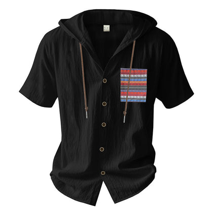 Herren Hemd mit Kapuze Bunt Farben Berlin Style