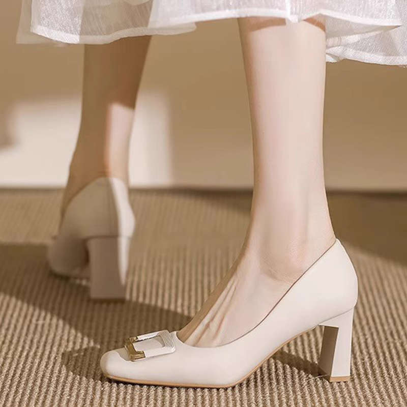 Damen Pumps Hochhackig mit Schnalle Elegant Schwarz - BerlinGlamour