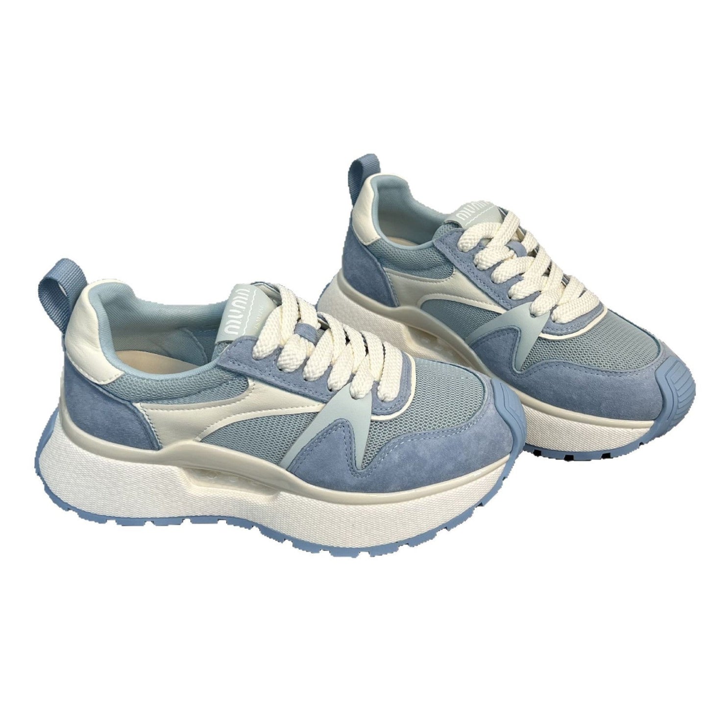 Damen Sneaker Chunky Bequem Elastisch Rutschfest