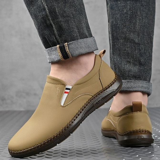 Damen Schuhe Slip-On Weichleder Elegante Bequem - BerlinGlamour