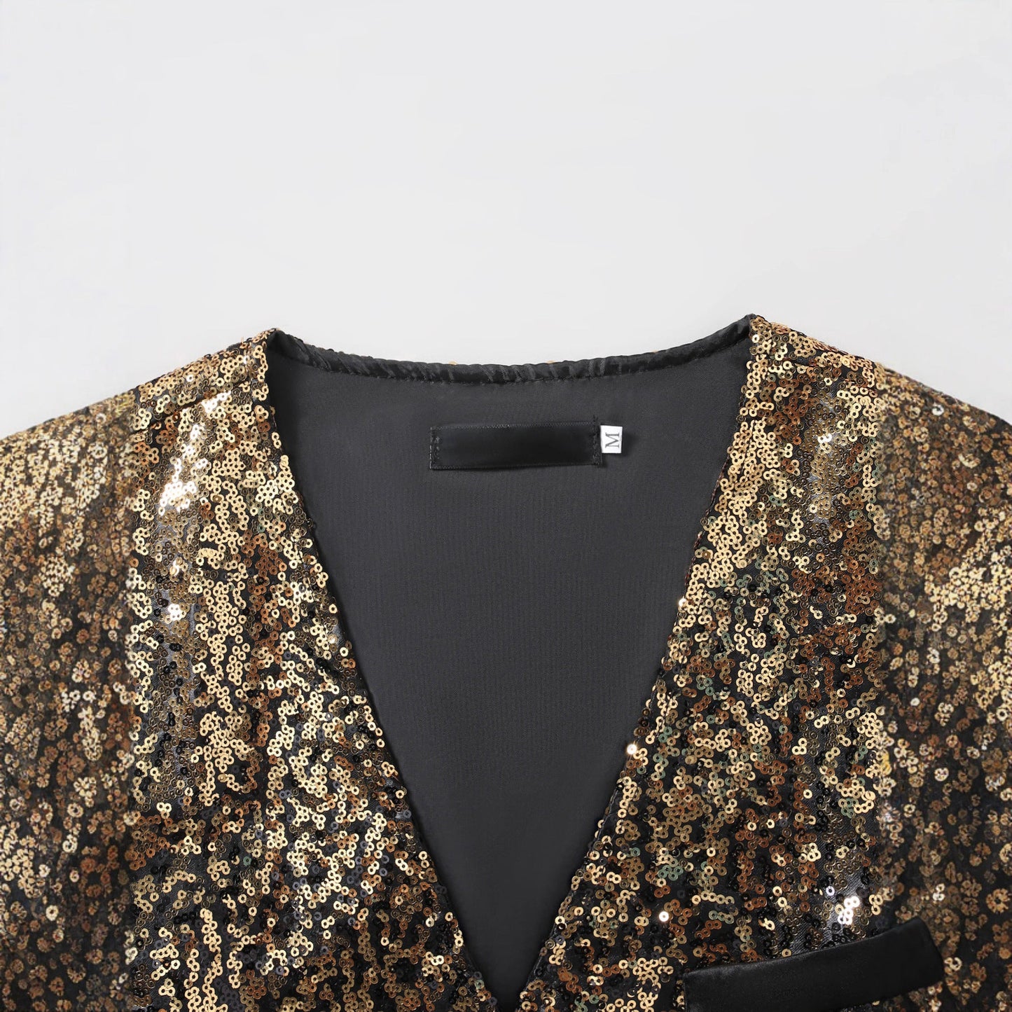 Eleganter Pailletten Blazer Herren Abendjacke Glitzernd