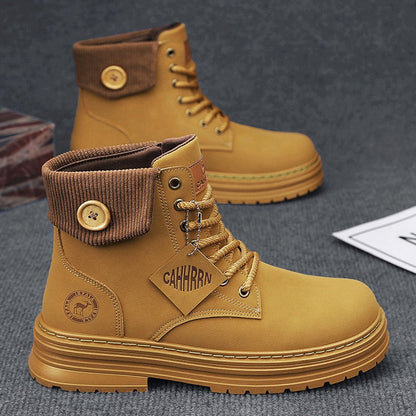 Damen Winterstiefel Knopfverschluss Gepolstert Warm