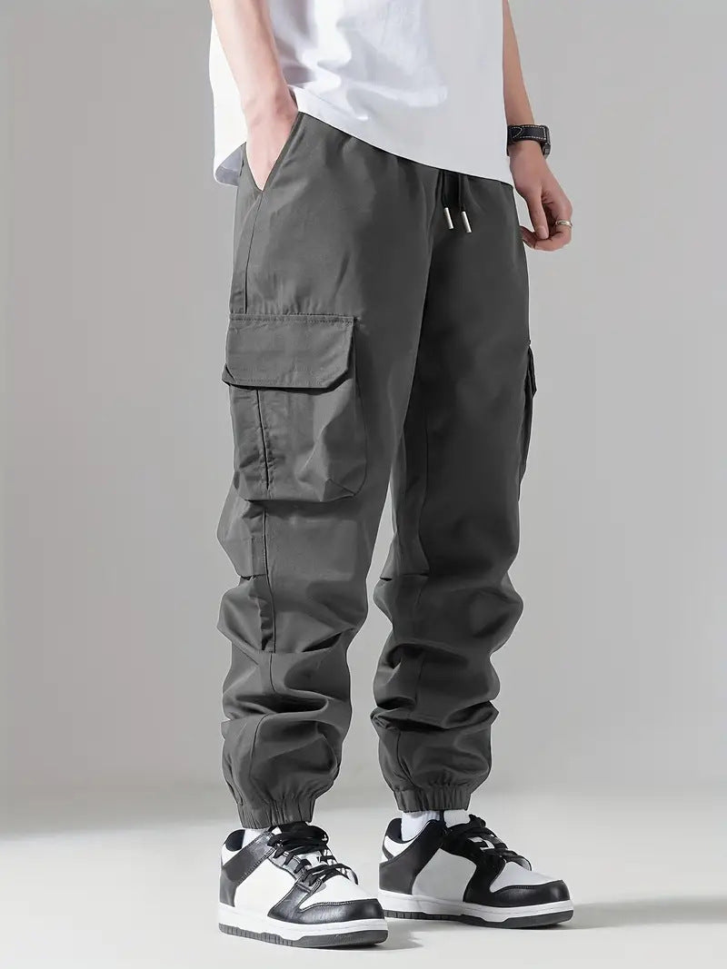 Herren Trainingshose Cargo Bequem Elastisch
