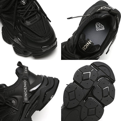 Damen Sneaker Sportlich Atmungsaktiv Gepolstert Trend