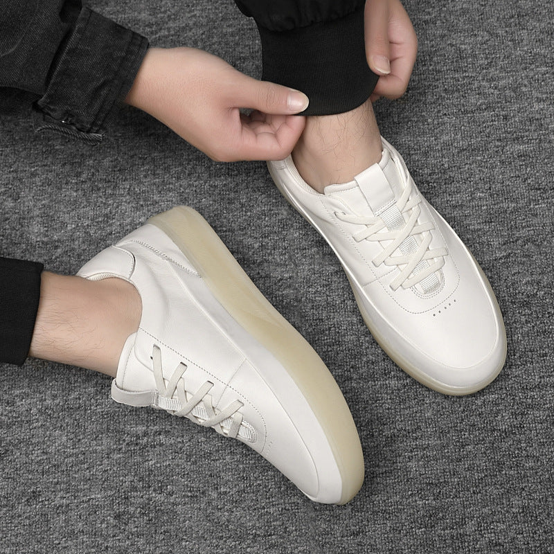 Damen Sneaker Leder Schuhe Bequem Mit Dämpfung