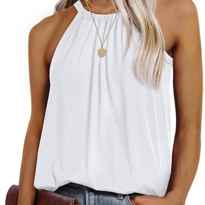 Damen Halterneck-Top Lässig Fließend Verstellbar