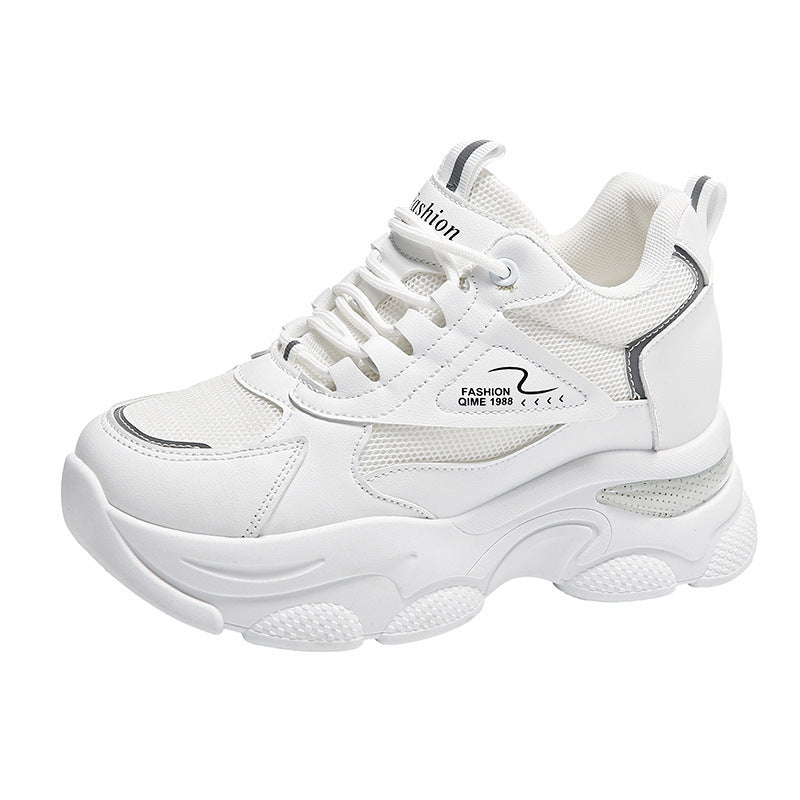 Damen Sneaker Sportlich Leicht Atmungsaktiv Chunky