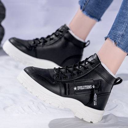 Damen Winterboots Warmfutter Rutschfest Schneestiefel Modern