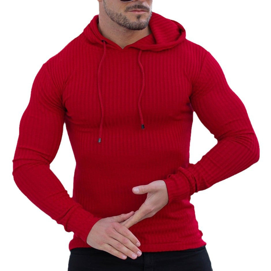 Herren Hoodie Sportlich Strukturiert Feuchtigkeitsregulierend