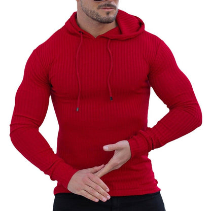 Herren Hoodie Sportlich Strukturiert Feuchtigkeitsregulierend