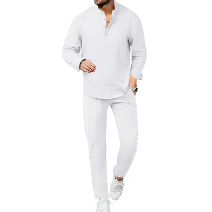 Herren Freizeitanzug Modern atmungsaktiv Knopfleisten Design