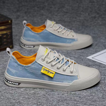 Damen Sneaker Sport Canvas atmungsaktiv Flexibles Laufsohle