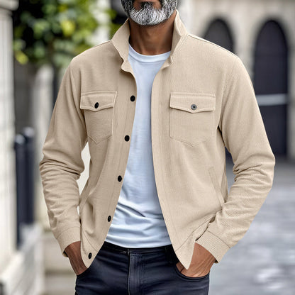 Herren Kordjacke Lässig mit Brusttaschen Modern - BerlinGlamour