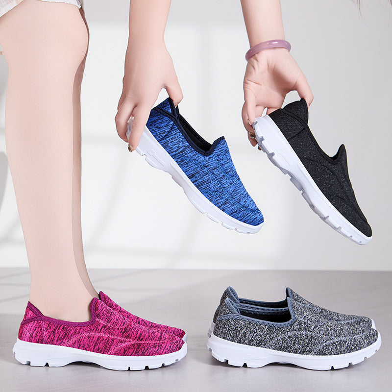 Damen Slip-On Schuhe Bequem Atmungsaktiv Elastisch - BerlinGlamour