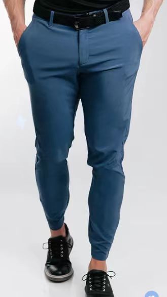 Herren Anzughose Slim Fit Elastisch Mit Taschen