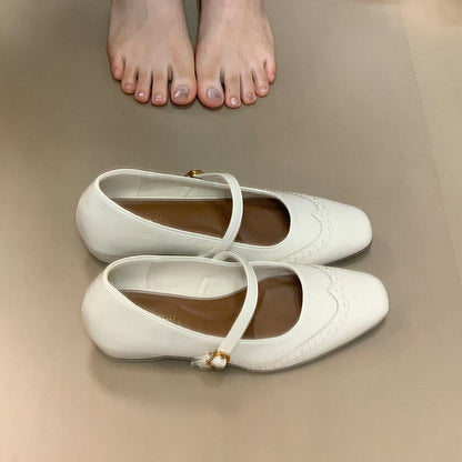 Damen Ballerinas Elegante SchnürballettSchuhe Frauen