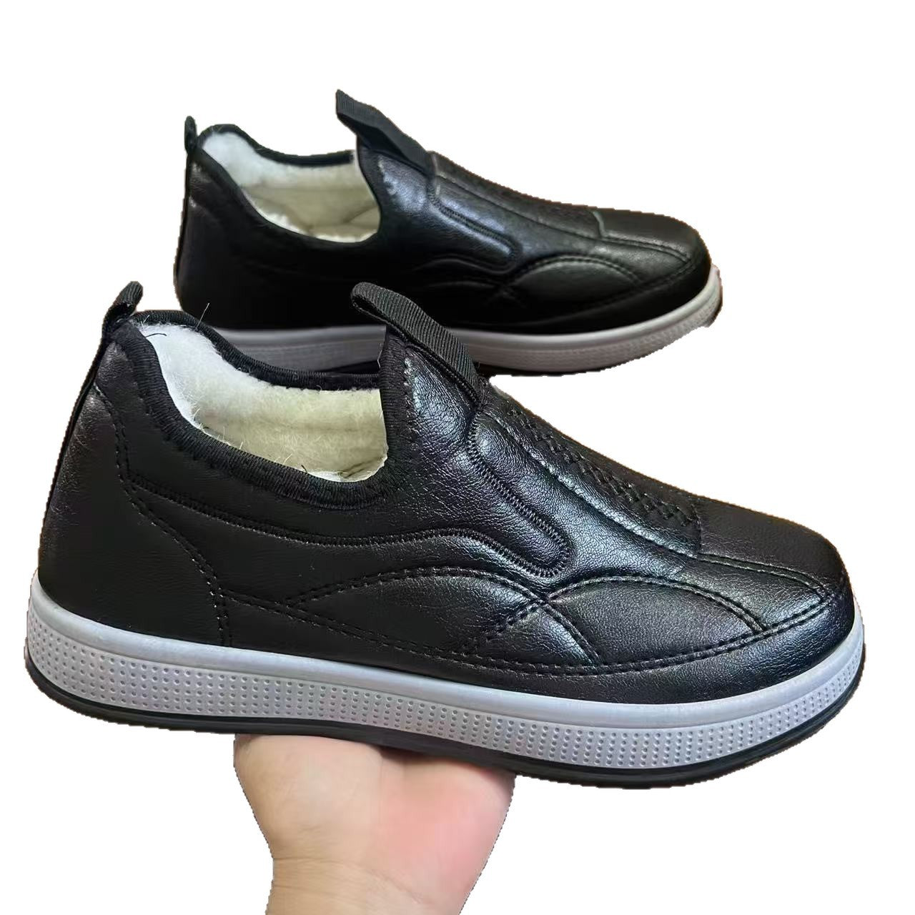 Damen Warmfutter Schuhe Winterlich Modisch