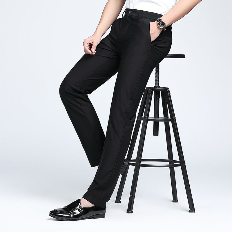 Herren Anzughose Slim Fit Bequem Elegant