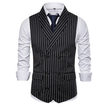 Herren Anzugweste Elegant Schwarze Slimfit