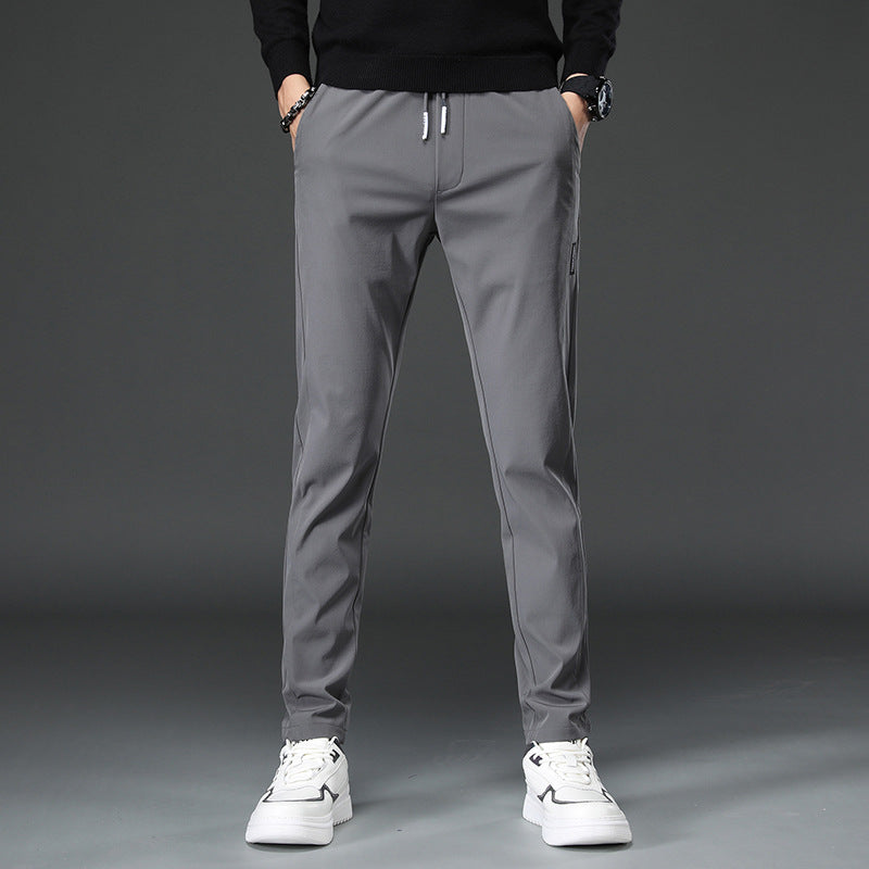 Herren Sporthose Slim Fit Elastisch mit Reißverschlusstaschen